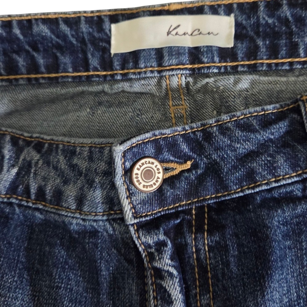 KanCan Distressed Jeans Women's XL Blue Stretch Denim Ripped‎ Skinny Trendy - Picture 3 of 8